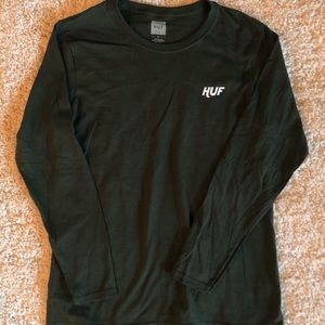 Pacsun Green long sleeve Huf shirt